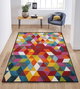 Conceptum Geo 6875 Alfombra de Pasillo Multicolor 80 x 300 cm